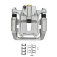 thumbnail image 4 of Detroit Axle - Rear Brake Calipers for 2003-2011 Honda Element 2001-2003 CL 1999-2008 TL Disc Brake Calipers with Bracket Replacement [Metal Piston Only Option Available], 4 of 8