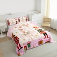 thumbnail image 3 of Manfei Christmas Nutcracker Bedding Comforter Set for Kid, Dreamy Princess Fairy Twin Comforter Sets, Xmas Tree Gift Reversible Bedding Set, Breathable Home Decor, 2pcs, 3 of 8