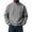 Dark Gray, variant on Fmbrln Mens Solid Color Sweatshirt Zip Up Stand Collar Knit Jacket Fall Winter Long Sleeve Fashion Tops Navy 4XL