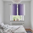thumbnail image 4 of Purple Grey Ombre Kitchen Curtains Window Panels, Farmhouse Gradient Minimalist Insulated Window Treatment Curtain, Grommet Curtains for Bedroom/Living Room/Bathroom, 2 Piece 27.5"Wx39"L, 4 of 8