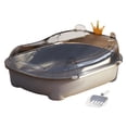 thumbnail image 4 of TISHITA Cat Litter Box Cats Litter Basin Semi Enclosed with High Side Cat Litter Tray gray, 4 of 8