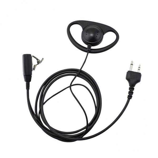 2x Auriculares PTT en apariencia de D para Midland Radio G6, G7, G8, GXT760, LXT110, LXT340, LXT345, LXT460, Hugo Auriculares auriculares PTT auriculares