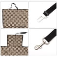 thumbnail image 3 of Ofertas Únicas 1 Pc Funda de Asiento de Coche Impermeable para Perro Gato Impresión de Cuadrícula Marrón, 3 of 6