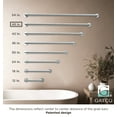 thumbnail image 3 of Gatco 986A Glam 48" ADA Compliant Stainless Steel Grab Bar, Chrome, 3 of 4