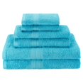 thumbnail image 1 of Superior EF-6 PC SET TQ Eco-Friendly 100 Percent Ringspun Cotton Towel Set - Turquoise, 6 Pieces, 1 of 1