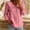 Pink, variant on Puff Long Sleeve Shirts for Women Ruffled Collar Neck with Partial Button Front Outfits for Women Casual Daily Work Weekend