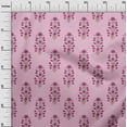 thumbnail image 2 of oneOone Tissu Viscose Chiffon Feuilles & Floral Imprimé au Mètre 42 Pouces de Large, 2 of 4