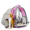 thumbnail image 1 of Mochila portabebés con forma de halinfer para gatos, expandible, 12 libras, 1 of 5
