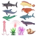thumbnail image 1 of 12 Pcs Animaux Marins Modèles d'Animaux Marins Animaux Simulés Jouet pour Enfants, 1 of 8