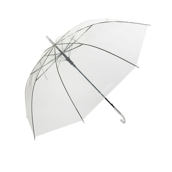 Fun Express 28" x 37" Decorate Your Own Clear Plastic Umbrellas - 6 Pieces
