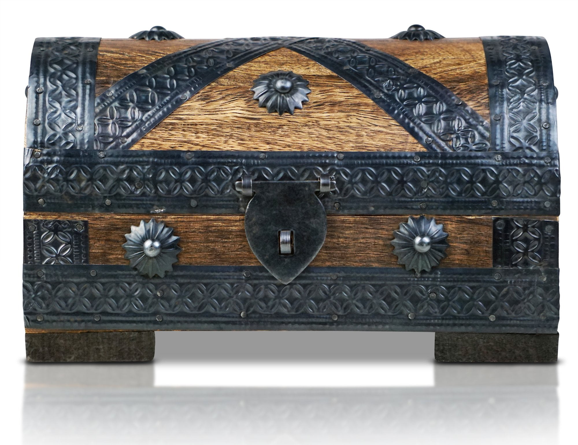 ＴＲＥＡＳＵＲＥ　ＢＯＸ Brynnberg Wooden Pirate Treasure Chest Storage Box for Kids