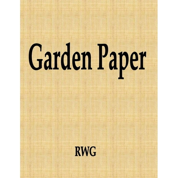 Garden Paper: 200 Pages 8.5" X 11" (Paperback)