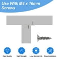 thumbnail image 3 of Uxcell 40 Pcs Figure 8 Fastener with Screws, Table Top Mounting Clips for Wood, Silver, 3 of 5