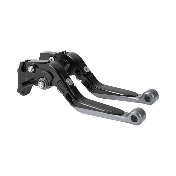 Palancas de freno y embrague cortas y largas para Yamaha WR125X 09-15, palanca de freno ajustable de motocicleta, aleación de aluminio, mango negro con extremo de titanio