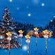 thumbnail image 4 of Luces navideñas solares para exteriores | Decoración navideña con forma de árbol de Navidad clásico y luz LED cálida | Encendido y apagado automático con energía solar, 4 of 7