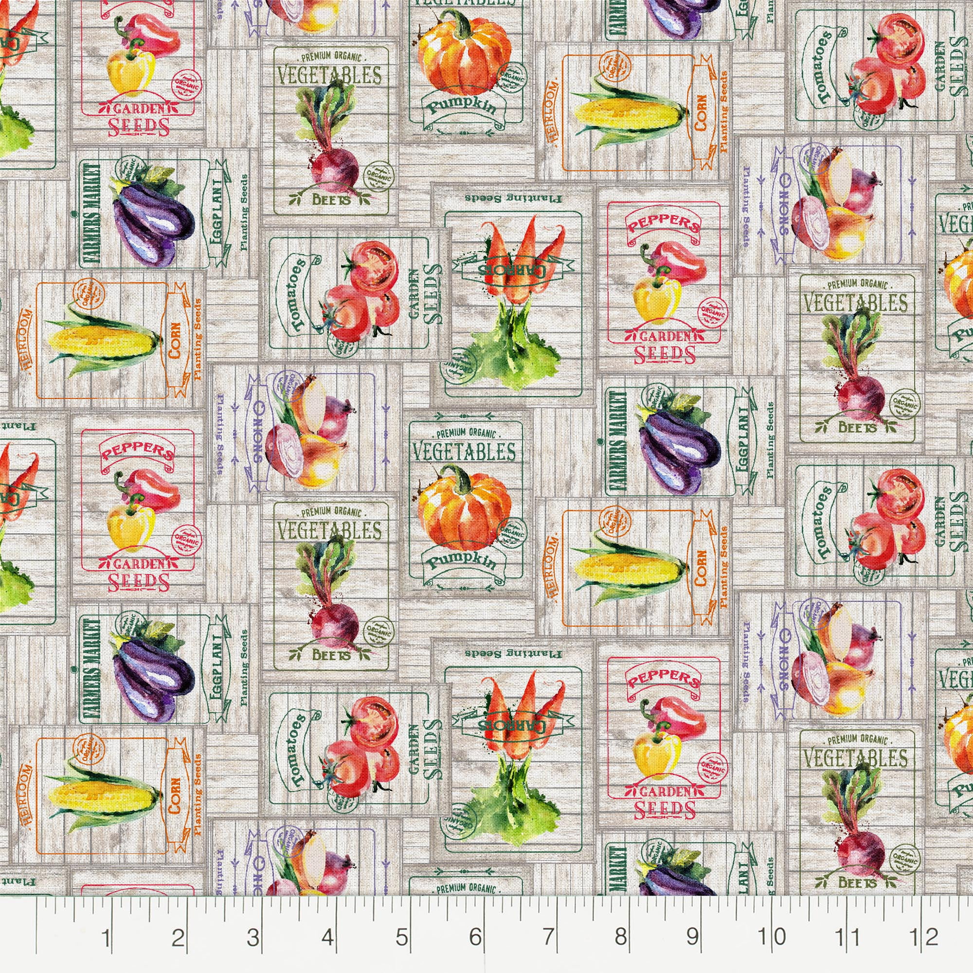 Fabric Editions 36" x 42" Cotton Seeds 1 Yard Precut Sewing & Craft Fabric, Beige 1 Piece