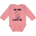 thumbnail image 3 of Inktastic My Oma Loves Me Girl Cat Girls Long Sleeve Baby Bodysuit, 3 of 5