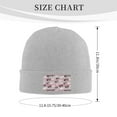 thumbnail image 3 of ZICANCN Abstract Hearts Drawing Love Knit Beanie Hat, Winter Cap Soft Warm Classic Hats for Men Women, Gray, 3 of 8