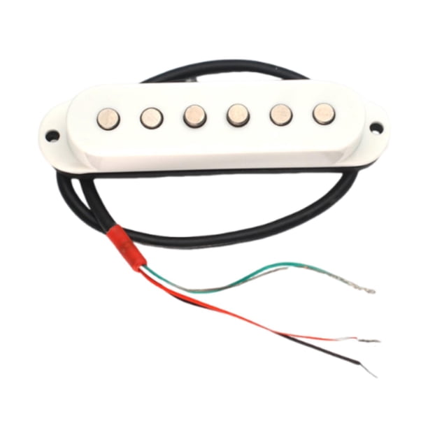 Juego de pastillas para guitarra, circuito completo, piezas de mástil y puente, pastillas para bricolaje blanco