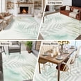 thumbnail image 5 of Large Area Rugs for Living Room Bedroom, Summer Botanical 8'x10' Rug Washable Carpet Runner Indoor Outdoor, Green Tropical Palm Leaves Watercolor Non Slip Floor Mats Rug for Kitchen, Patio, 5 of 8