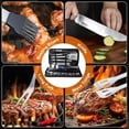 thumbnail image 5 of 28PCS Stainless Steel BBQ Grill Accessories Set, Grilling Gifts for Men Birthday Father's Day, Portable Multifunction Grilling Utensils Tools Kit with Storage Bag for Outdoor Grill Camping BBQ Party, 5 of 7