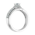 thumbnail image 2 of Diamond Halo Bridal Ring Set in 14K White Gold (5/8 cttw) (Ring Size 4), 2 of 5