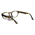 thumbnail image 3 of SA106 Oval Horn Rim Multi 3 Focus Progressive Reading Glasses Matte Tortoise +1.75, 3 of 4