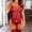 Red, variant on Fengqque Women's Plus Size Set Lace Bow Sheer Mesh Corset Top and Panty Underwear Home Wear Black XXXL(XXXL)