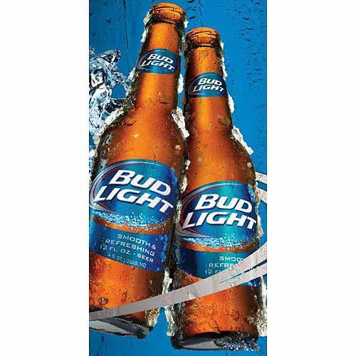 bud light golf towel