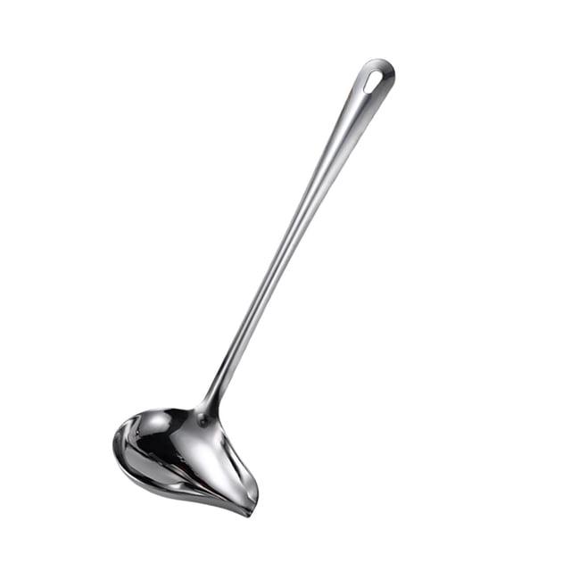 Cucharón de sopa de acero inoxidable, cuchara para servir, cocina de Metal, cucharón de Premium de alto rendimiento, cucharón de sopa de cocina