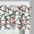 thumbnail image 3 of Ambesonne Grunge Window Valance, Retro Abstract Pattern, 54" X 12", Mint Green Vermilion, 3 of 5