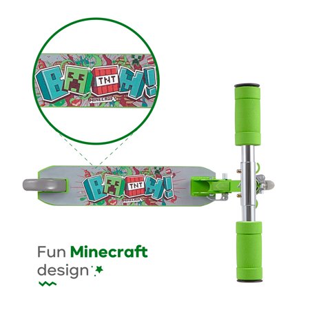 キックスクーター マインクラフト キックボード マイクラ ライトアップ 子供 光る キックスケーター minecraft