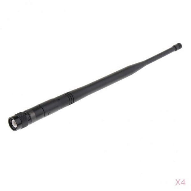 de Micrófono Inalámbrico UHF de Mano 4pcs Piezas de Micrófono Negro, TNC