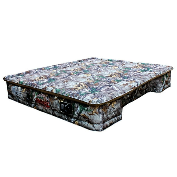 AirBedz Truck Bed Air Mattress PPI-405 Original Series; Full Size; Built-In Rechargeable Battery Powered Air Pump; Heavy Duty Nylon; Camouflage; With Storage Bag/Patch Kit/Tailgate Down Air Mattress