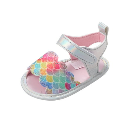 

Audeban Kids Casual Ankle Strap Toddler Shoes Walking Cute Flats Comfort Non-Slip Magic Tape Open Toe Summer Sandal Flat Sandals