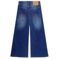 thumbnail image 2 of KIDSCOOL SPACE Girls Flare Jeans,Little Big Girl High Stretch Wide Leg Denim Pants,Blue,5-6 Years, 2 of 6