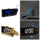 thumbnail image 2 of 2x Despertadores LED Radio Temporizado Apagado Proyección Alarmas Duales broadcast FM de Escritorio perfecl Despertadores digitales, 2 of 8