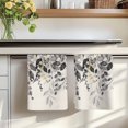 thumbnail image 7 of Grey Eucalyptus Kitchen Towels Set of 4, Farmhouse Weeping Leaves on Linen Absorbent Dish Towels for Kitchen, Microfiber Hand Towel, Quick Drying Tea Towel for Cleaning Decorative Dishcloths, 7 of 7