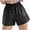 Black, variant on FNFYFH Clearance Ladies Fitness Loose Fit Solid Summer Workout Shorts Lightweight Training Shorts,Black