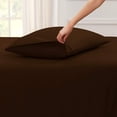 thumbnail image 2 of 5 Piece Split Queen Sheet Set for Adjustable Beds 800 Thread Count 100% Egyptian Cotton Split Queen Sheet Set, 24 Inch Deep Pocket, Chocolate Solid, 2 of 8