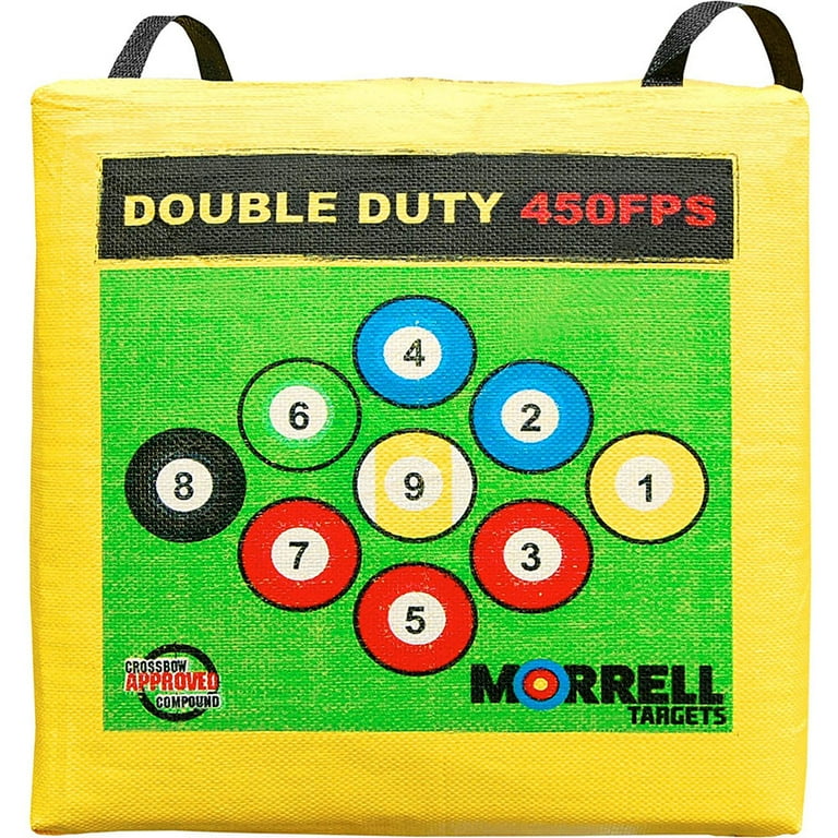 Morrell Double Duty 450 FPS 4 Sided Cube Field Point Archery Bag w Stand