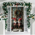 thumbnail image 6 of Christmas Door Cover Decoration Funny Merry Christmas Door Cover Backdrop Cute Santa Dog Background for Xmas Holidays New Year Party Winter Decoration 70 x 35 Inch, 6 of 6