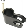 thumbnail image 5 of Cable Clamp R-Type Cable Clip Wire Clamp 1/4-inch Nylon Screw Mounting Cord Fastener Clips with Screws for Wire Management - 50 Pcs Cable Clamps + 50 Pcs Screws, 5 of 5