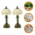 thumbnail image 3 of 2Pcs Doll House Table Lamp Miniature Bedside Lamp Model Miniature Table Light Model Miniature Lamp, 3 of 8