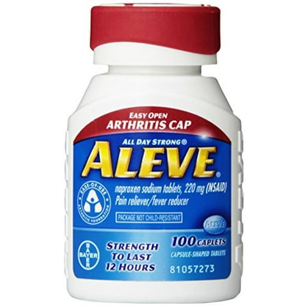 Aleve Pain Reliever/Fever Reducer w/Easy Open Arthritis Cap 100 Caps