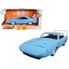 1969 Dodge Charger Daytona Light Blue with White "Bigtime Muscle" Series 1/24 Diecast Model Car by Jada