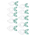 thumbnail image 1 of Clips Papier, Processus de Galvanoplastie 100 Pcs en Forme de Trombones Matériau Métallique pour Bureau pour Documents Radis Blanc, 1 of 8