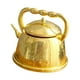 thumbnail image 2 of Tetera en miniatura para casa de muñecas, tetera de metal, muebles de comedor, modelo de tetera, accesorio amarillo, 2 of 9