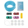 thumbnail image 1 of BELOVING 15 ft Bendable Racetrack with 4 Alloy Cars Kit Versatile Strong Suction Cups Green, 1 of 8