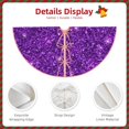thumbnail image 5 of Kll Purple Glitter Christmas Tree Skirt 36",Party Decorations Farmhouse For Christmas Decorations Holiday Party, 5 of 8